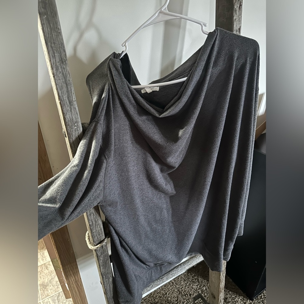 Grey blouse top